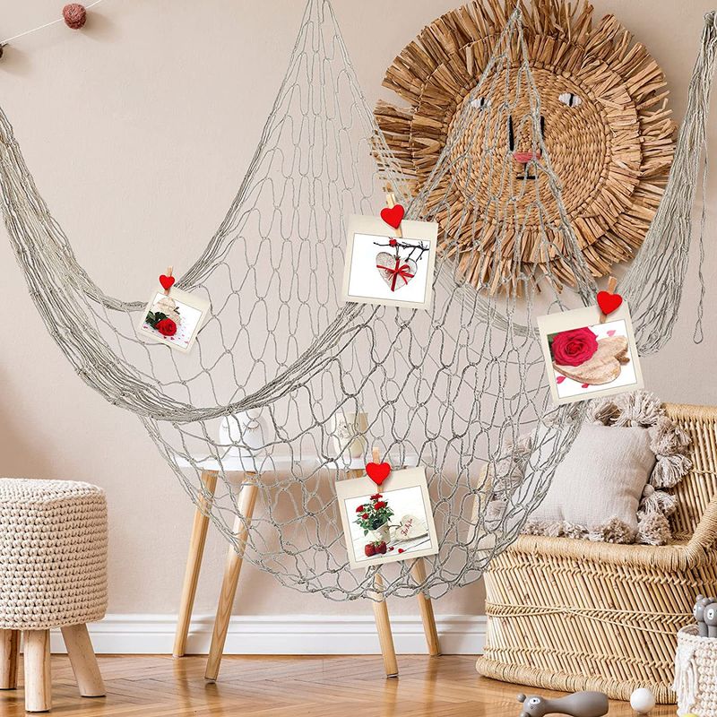 Decorazione a forma di rete da pesca, decorazione per feste subacquee a tema sirena, tema marino, articoli per feste in spiaggia alle Hawaii_voghion.com
