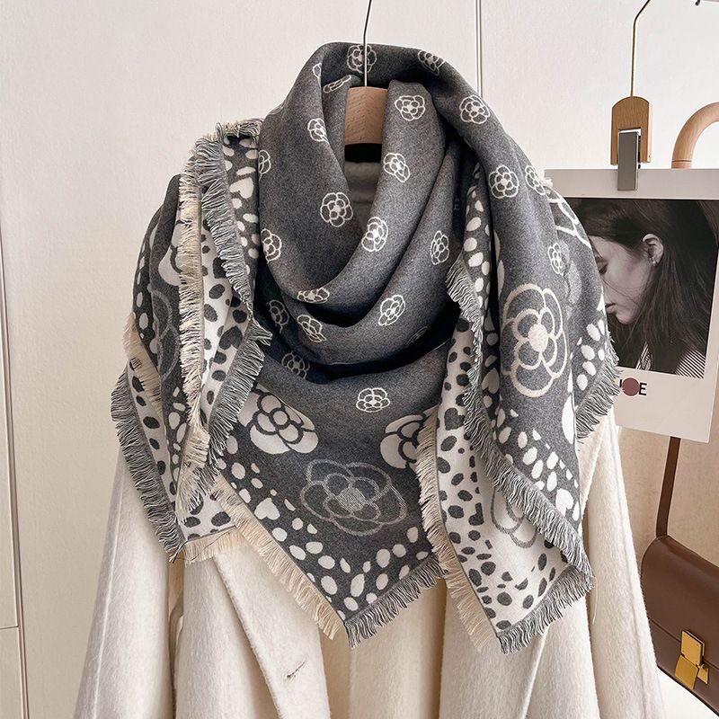 Herbst und winter neue kamelie temperament high-end großen platz doppelseitige kaschmir dicken schal mit_voghion.com