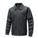Herren Lederjacke Motorrad Rennanzug Stehkragen Herrenjacke_voghion.com