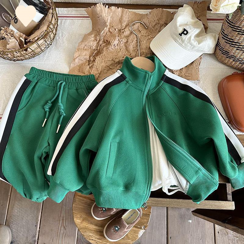 kid's clothing Spring edition thin college style long sleeve hoodie coat casual pants girl sports trend_voghion.com