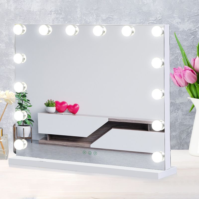 Hollywood Mirror Vanity Make Up Mirror W/ Lights LED Dressing Table Mirror_voghion.com