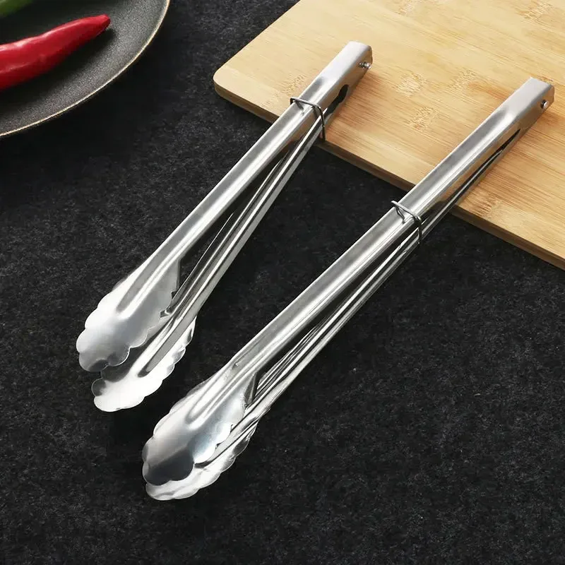 Edelstahl Küche Lebensmittel Zange Haushalts Produkte Kochen Utensilien Kochgeschirr Bbq Assesories Grill Zubehör Buffet Brot_voghion.com
