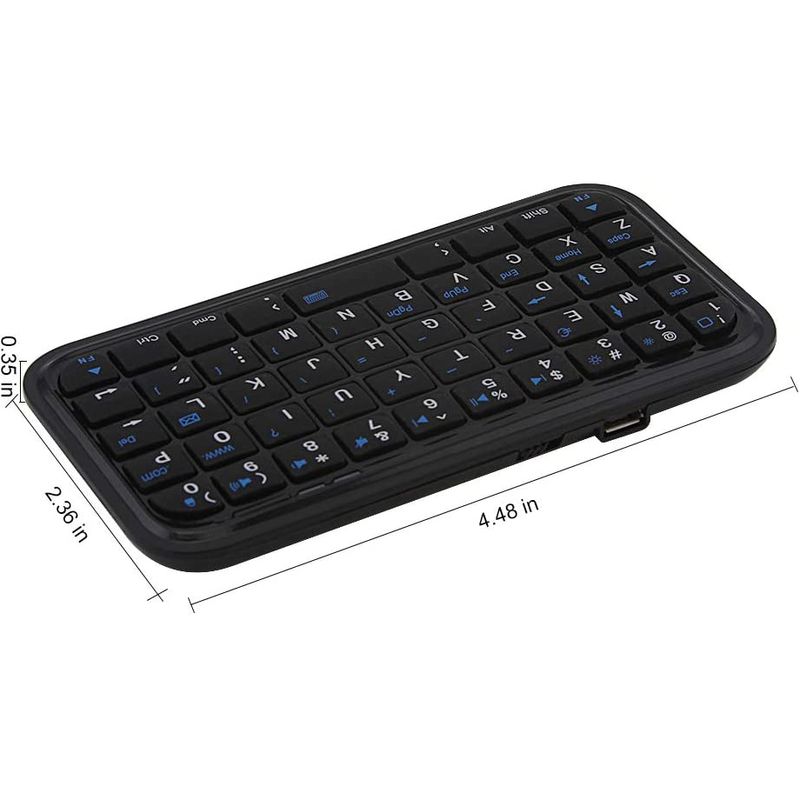 Bluetooth 3.0 Keyboard Rechargeable Mini Slim Travel Size Wireless Keypad Small Portable 49 Keys Keyboard for Tablets Smartphone_voghion.com