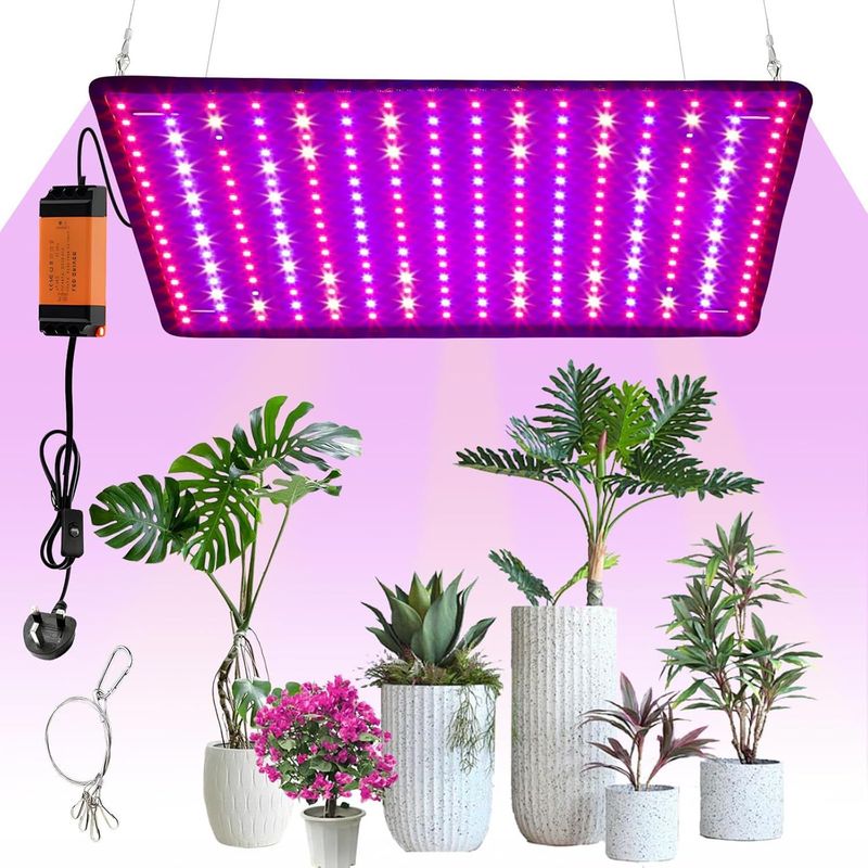 Pannello luminoso a LED a spettro completo per la crescita delle piante, luce di riempimento per serra, tenda per fiori e piante grasse_voghion.com
