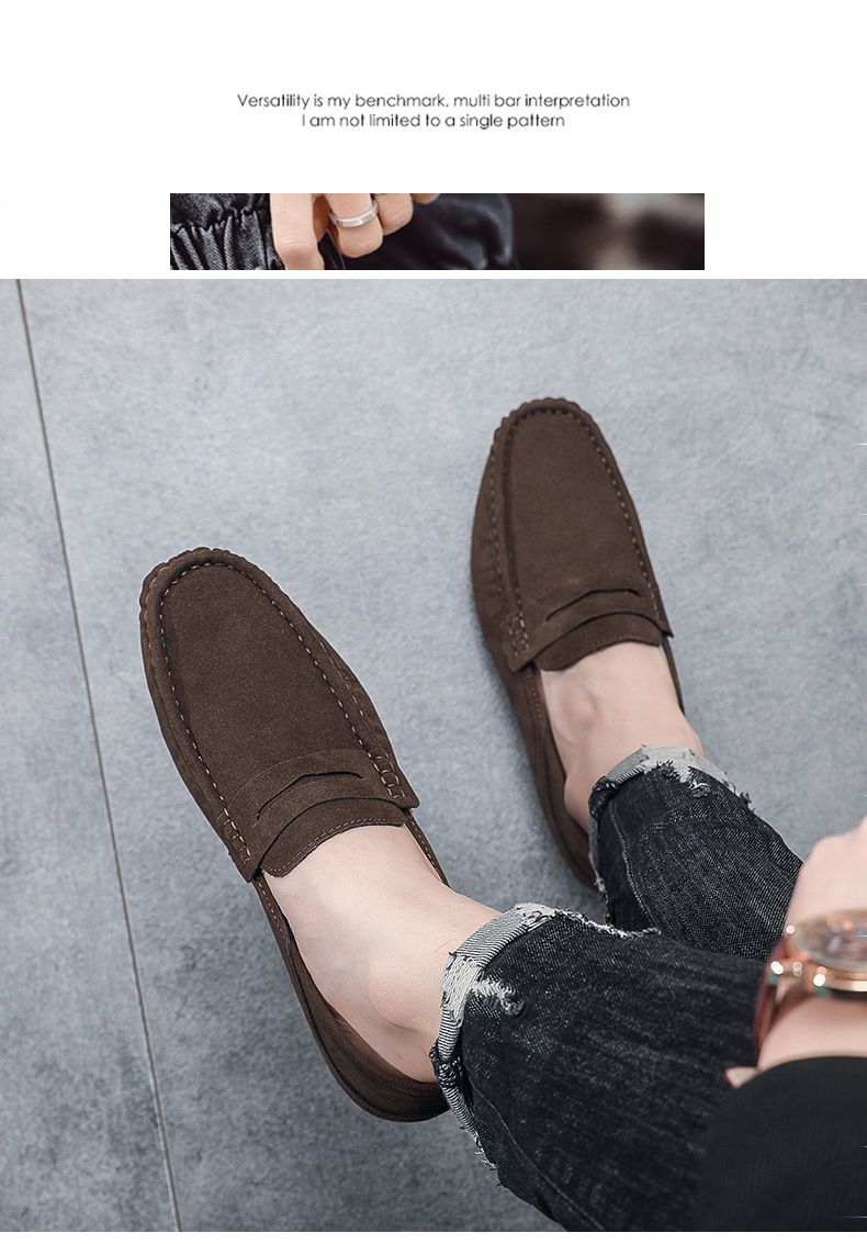 Zapatos de hombre, nuevos mocasines de primavera, zapatos de hombre, mocasines de gamuza, modernos, británicos, perezosos, de un solo paso, zapatos de conducción sin cordones._voghion.com