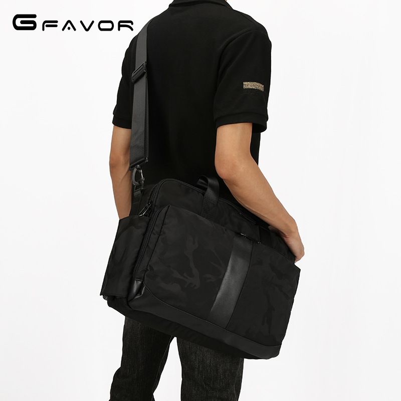 Borsa a tracolla da uomo, in tessuto Oxford, grande capacità, per laptop da 15,6 pollici, da viaggio d'affari, a tracolla singola_voghion.com