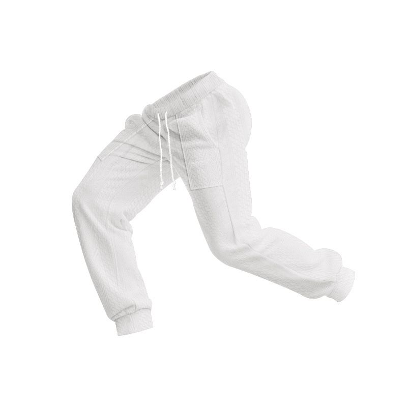 Herbst Winter Neue Herren Gestrickte Tigha Lässige Atmungsaktive Sport Große Kordelzug Lange Hosen Für Männer_voghion.com