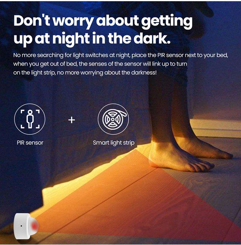Sensore di allarme di sicurezza a infrarossi per decorazioni per il corpo umano Zigbee Smart PIR Motion Movement 3.0, funziona con EWelink Home_voghion.com