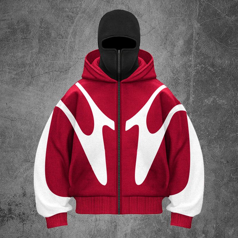 Roupas masculinas Ins Trendy Brand Double Hat Design exclusivo Moletom com capuz Outono e inverno Novos homens e mulheres Mesmo moletom solto_voghion.com