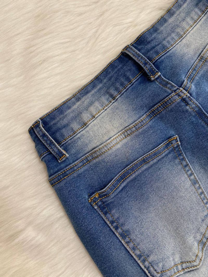 Abbigliamento donna autunno e inverno dritto personalità elastico in vita taglio nappa jeans_voghion.com