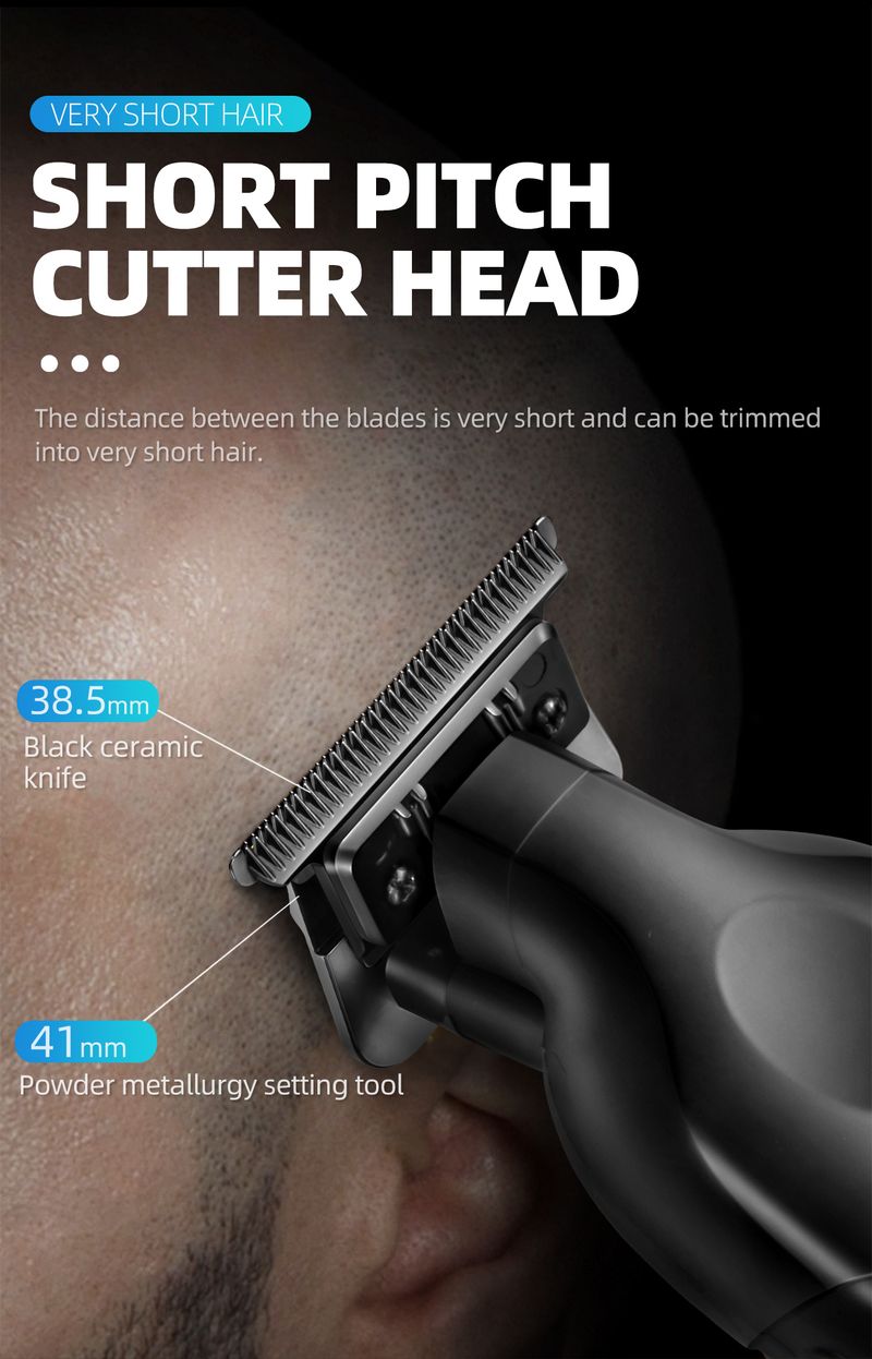 KM2299 Professional 0mm Zero Gapped Carving Clipper Men's Cordless Trimmer Electric Hair Cutting Hine_voghion.com