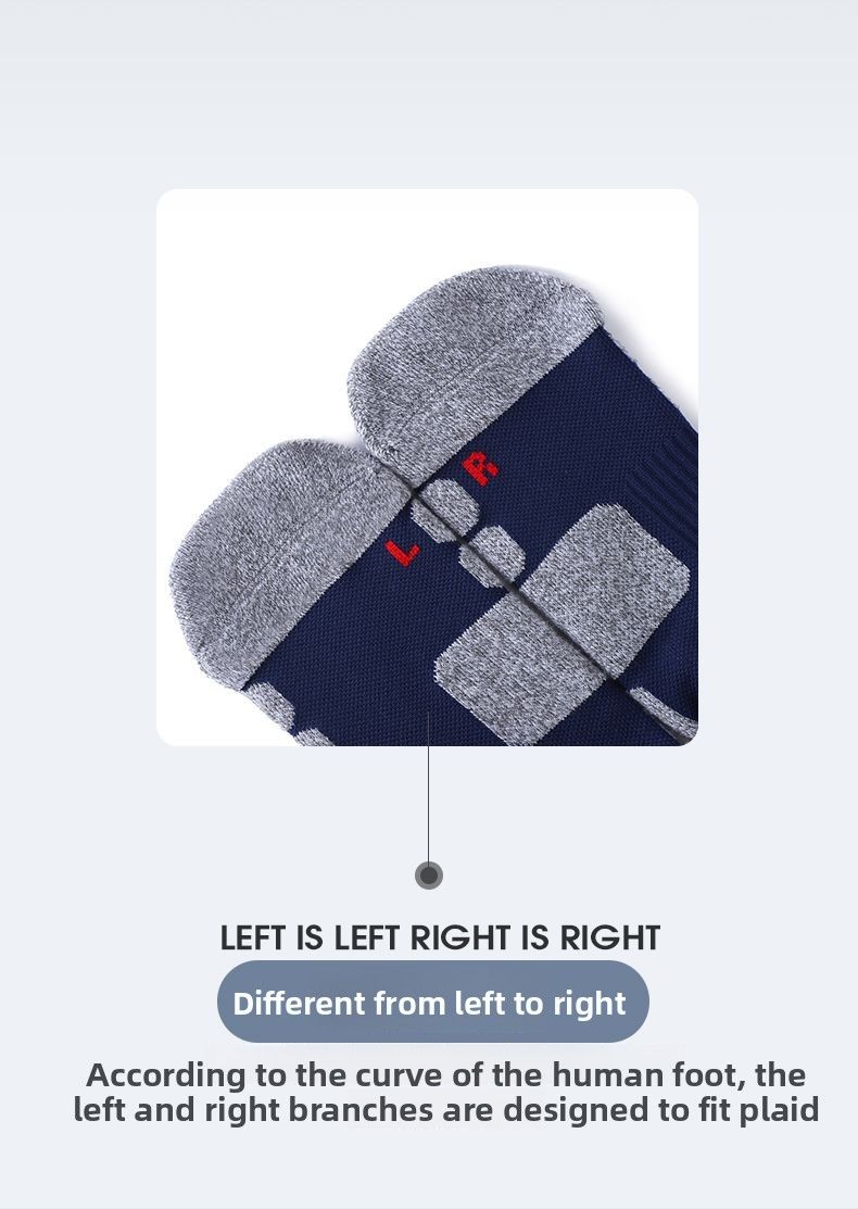 Calzini professionali da esterno per uomo e donna, calzini sportivi spessi con fondo in spugna per escursionismo, maratona e corsa, tre paia_voghion.com