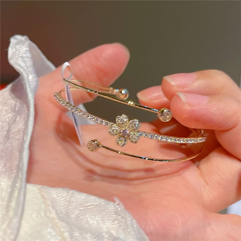 Braccialetto regolabile con apertura giornaliera, molto fine e semplice, a tre strati, minimalista e dolce, per donna_voghion.com