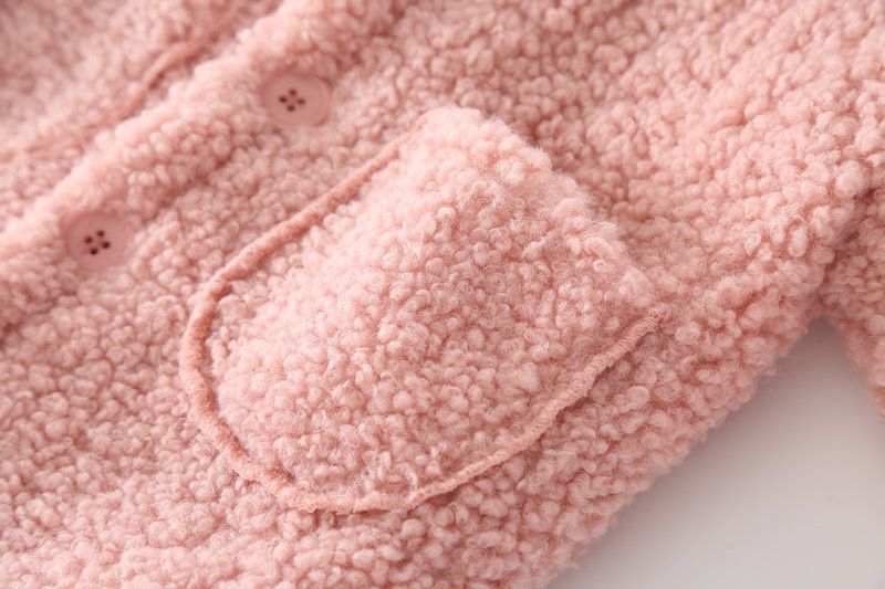 Tüdrukute üleriided beebi lambavillane pikk paks villane mantel_voghion.com