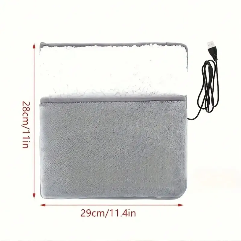 1 Pair Of Comfortable Care USB Heated Pads, Constant Temperature Electric Portable Home Foot Heaters_voghion.com