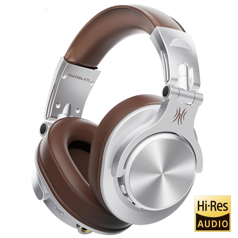Oneo Dio A70 Fusion Wired + Wireless Bluetooth 5.2 Headphones For Phone With Mic Over Ear Studio DJ Headphone Recording_voghion.com