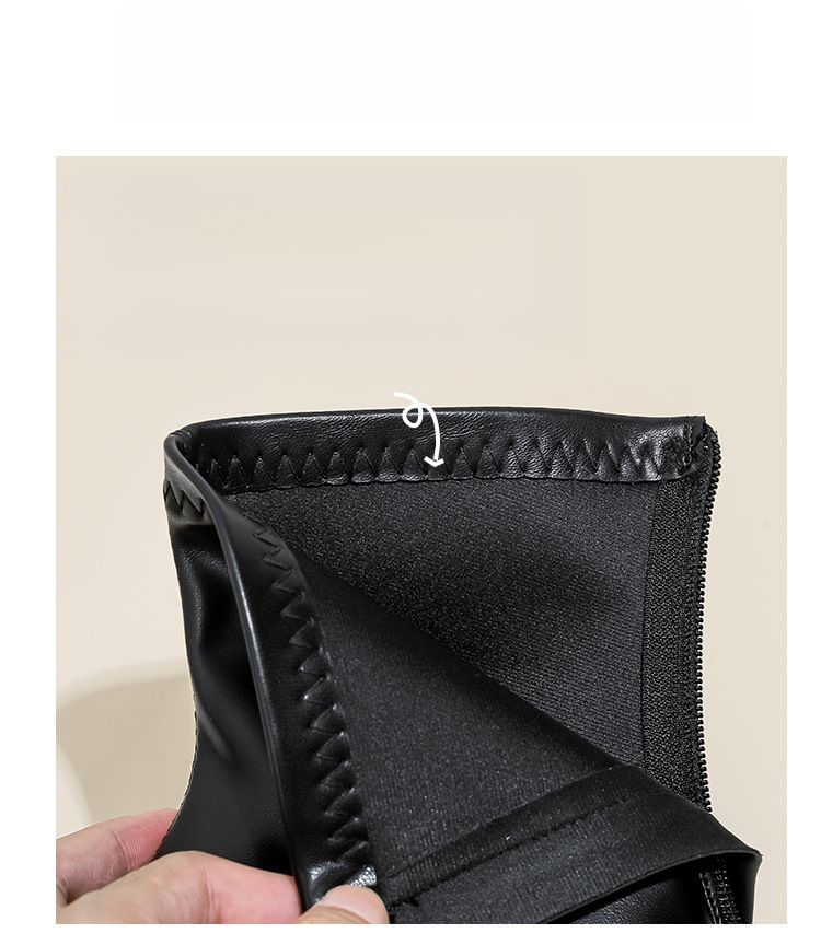 8cm Height Increasing Chunky Martin Boots 2025 New Autumn And Winter Round Toe Street Style Pairing Black Shorts Wear Comfortable Lightweight_voghion.com