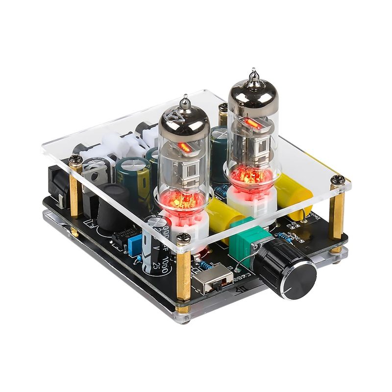 Upgraded 6j3 Tube Preamplifier Amplifiers HiFi Tube Preamp Bile Buffer Auido Amp Speaker Sound Amplifier Home Theater DIY_voghion.com