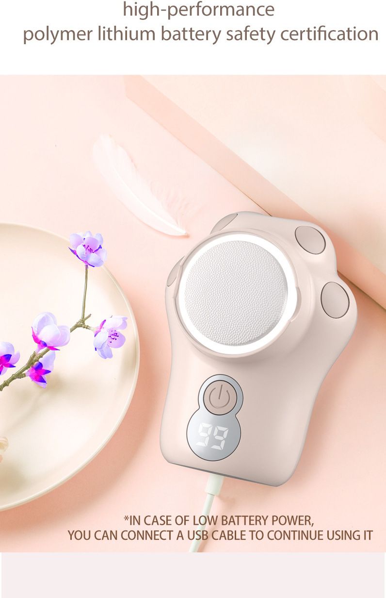 Moedor de pés elétrico, removedor de mini pedicure inteligente, máquina de pedicure recarregável para uso doméstico_voghion.com