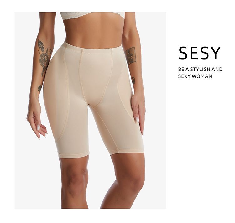Damenbekleidung, weibliche Boxer-Bauchkontrollhose, Schwammpolster, Fake-Po-Lift-Hose zur Vergrößerung des Gesäßes und Cross-Body-Shaping-Hose, körperbetont_voghion.com