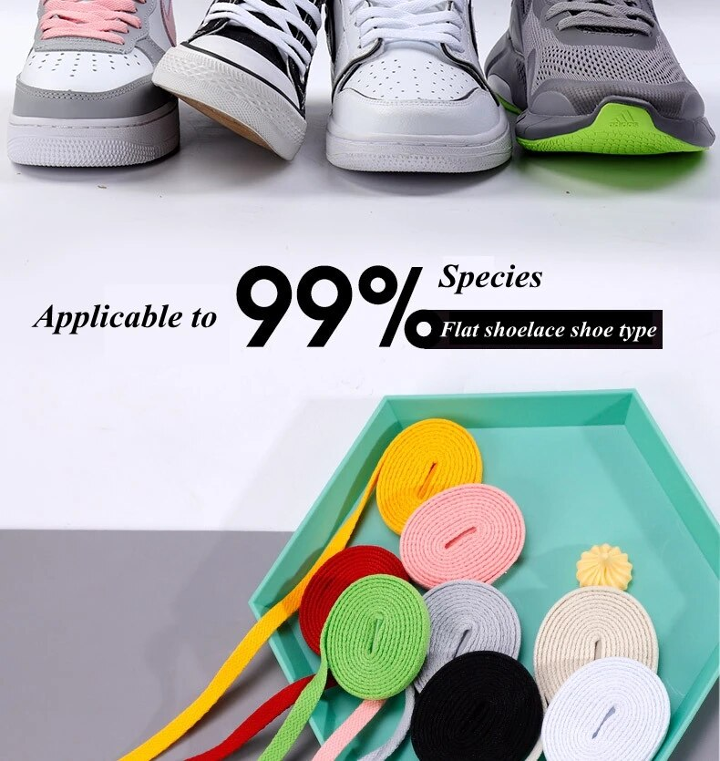 Scarpe da ginnastica piatte Lacci per scarpe Lacci per scarpe in tela Colore bianco nero Lacci per scarpe classiche 36 colori Accessori per lacci per scarpe_voghion.com