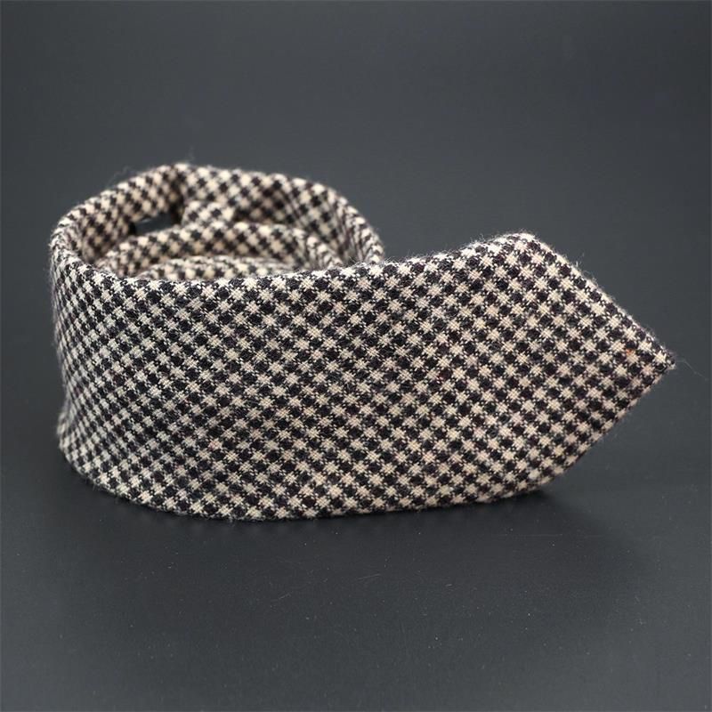 Cravatta da uomo in lana, stile retrò, casual, versatile, stile britannico, per lavoro, formale, versione coreana, 7 cm_voghion.com