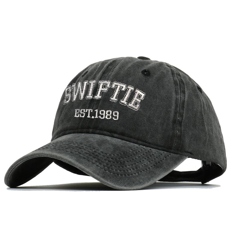 Gorra de béisbol unisex bordada con el alfabeto de 1989, gorra vintage para papá_voghion.com
