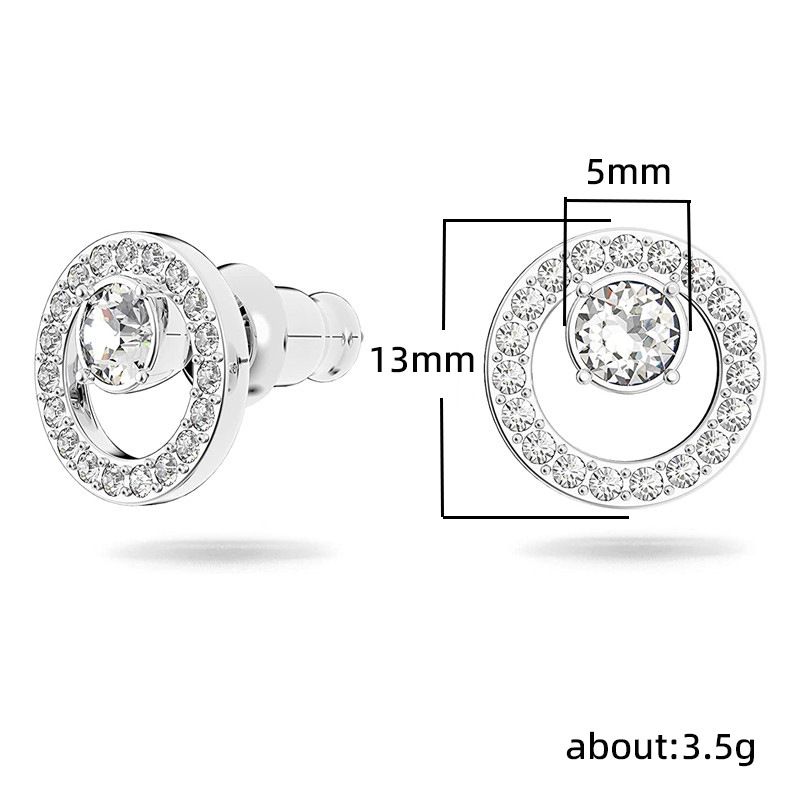 Costume simple en cercle creux, dîner de rencontre, luxe léger, haut de gamme, boucles d'oreilles et collier pour femmes de style froid de célébrité_voghion.com