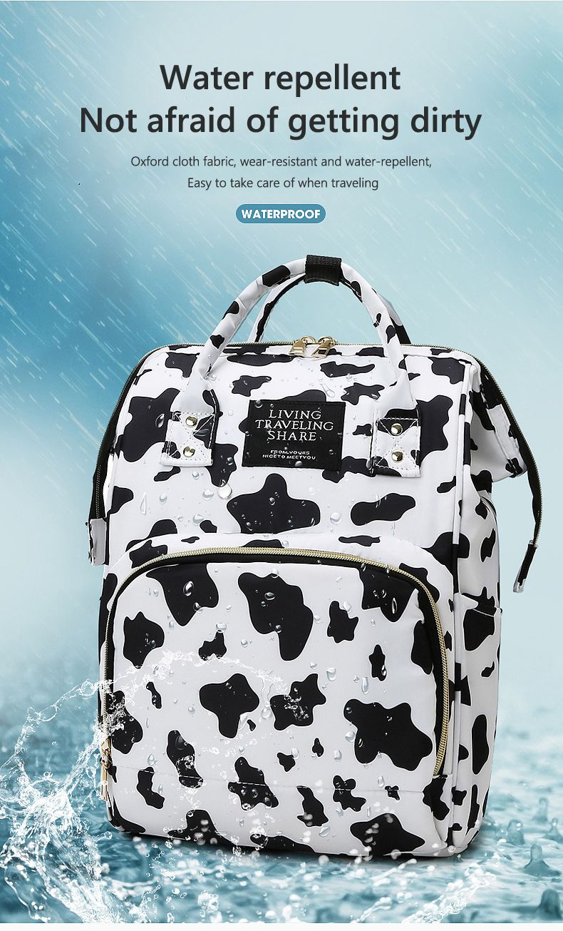 Wasserabweisende, tragbare Wickelstation mit großer Kapazität und Organizer für Babysachen, lässiger Schul-Umhängetasche-Rucksack_voghion.com