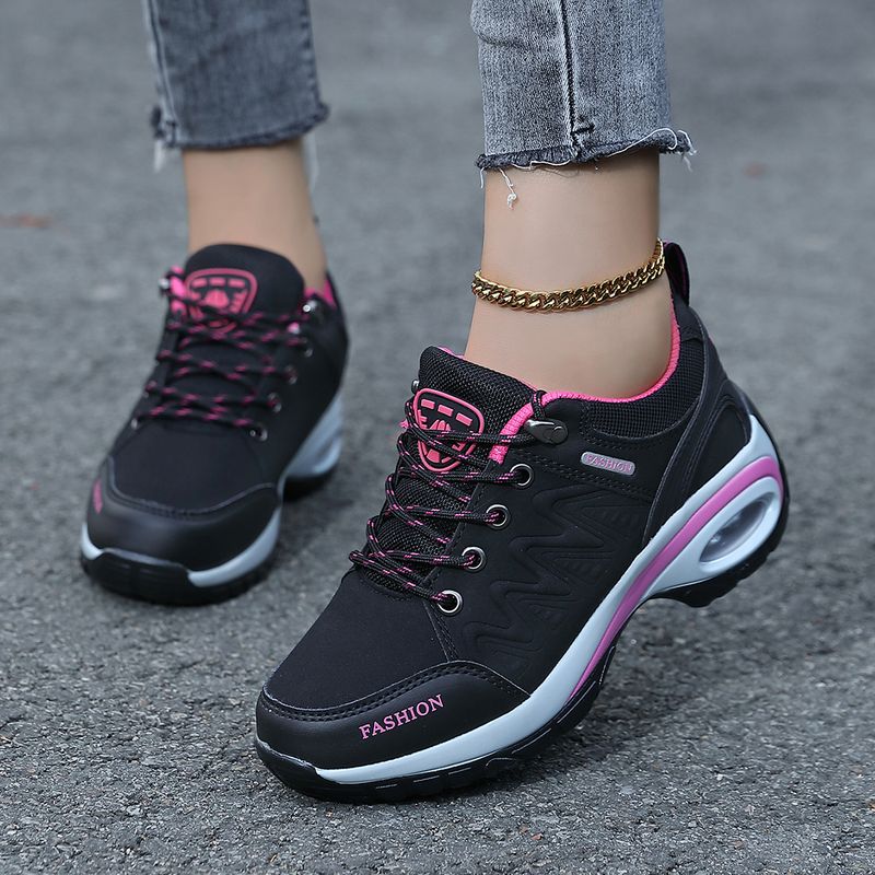 Autumn And Winter Outdoor Mountaineering Thick Elevated Rocker Non Slip Soft Sole Mom's Leisure Tourism Women's Shoes_voghion.com