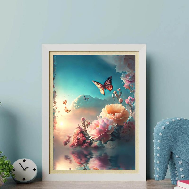 DIY diamantmaleri, 30 * 40 cm (gratis high-end guldbelagt mønster fotoramme)_voghion.com