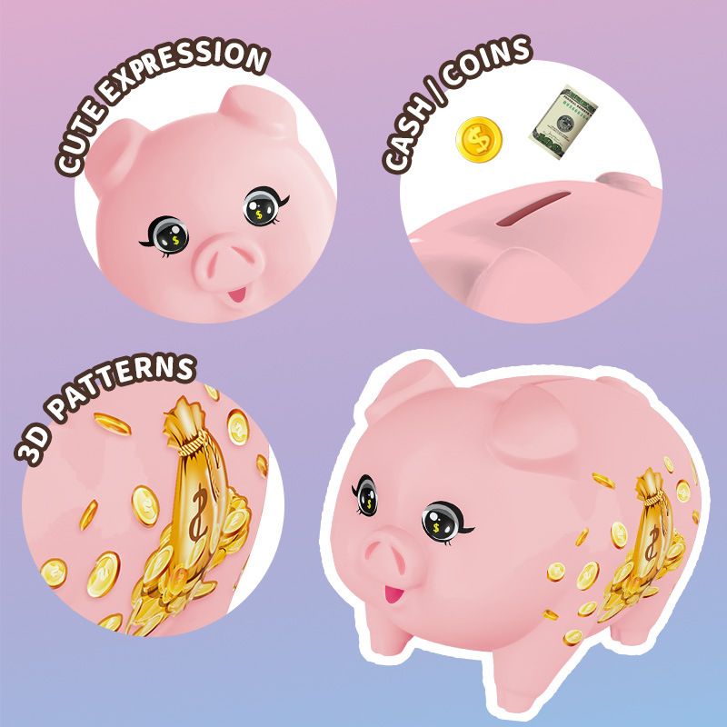 Salvadanaio intelligente per bambini - Grande capacità, anti-caduta, scatola per il risparmio di denaro protetta da password con design a cartoni animati, regalo perfetto per ragazzi e ragazze_voghion.com