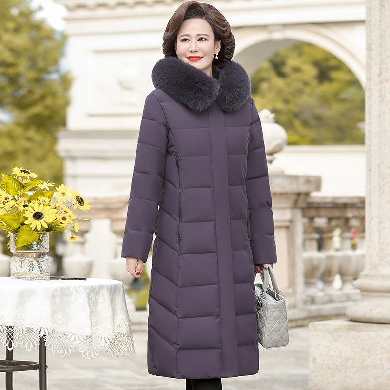 Giacca invernale da donna coreana 2025, taglia media-lunga, nuova edizione per la mamma, mezza età e anziana, cappotto in cotone largo,_voghion.com