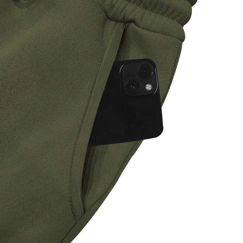 Schwere Cargohose mit Fleecefutter – Jogginghose mit mehreren Taschen und Kordelzug für Herren (Schwarz/Armeegrün/Hellbraun, S-XXXL)_voghion.com