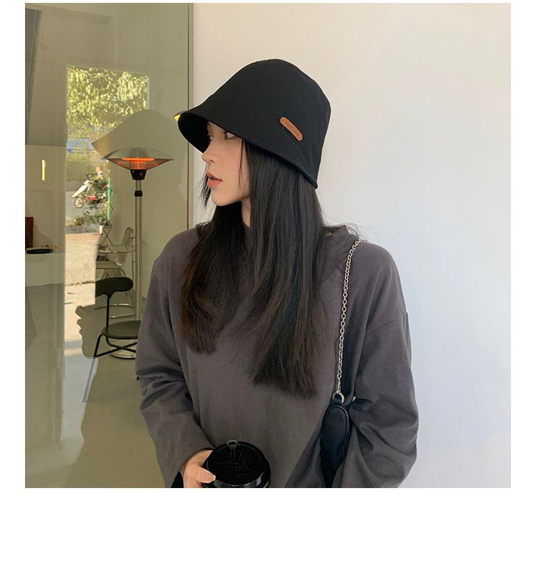 Nuovo cappello da pescatore piccolo con viso appariscente per le gite primaverili ed estive da donna, viso tondo, adatto per cappello a scodella, moda, testa grande, cappello da sole, marea_voghion.com