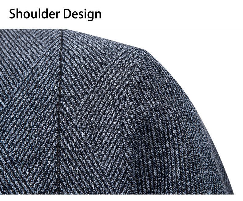 Herrenbekleidung – Fleecegefütterter Strickjackenpullover, warmer Winterpullover mit V-Ausschnitt für lässige und stylische Outfits (erhältlich in 5 klassischen Farben und 4 Größen)_voghion.com