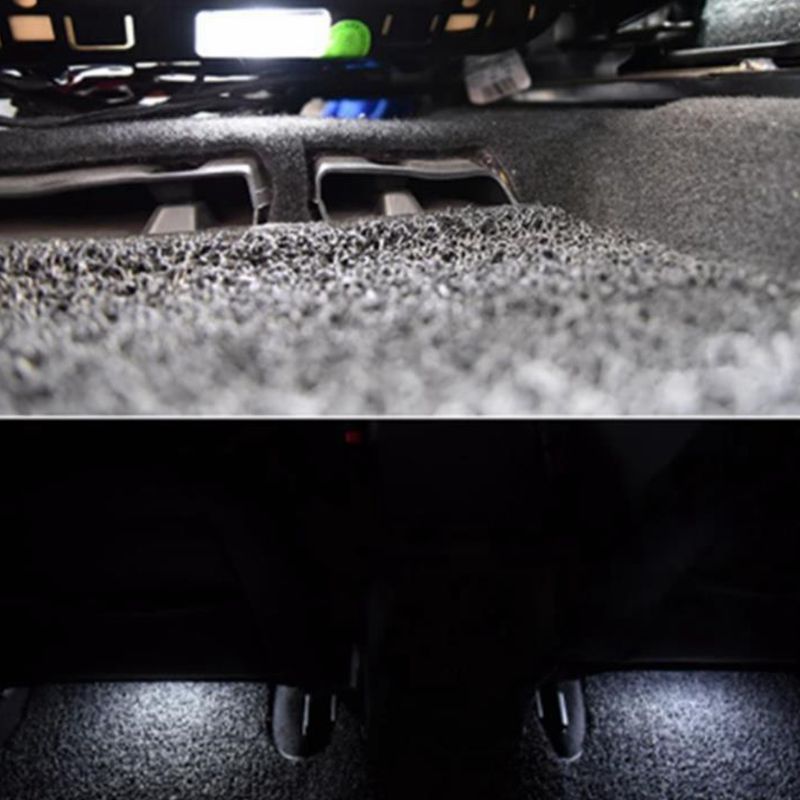 Car Interior Foot Space Lamp LED Footwell Light Cable For Passat B6 B7 Golf 5 6 SEAT Toledo Leon A3 A4 A5 A6 A8 Q3 Q5 Q7_voghion.com