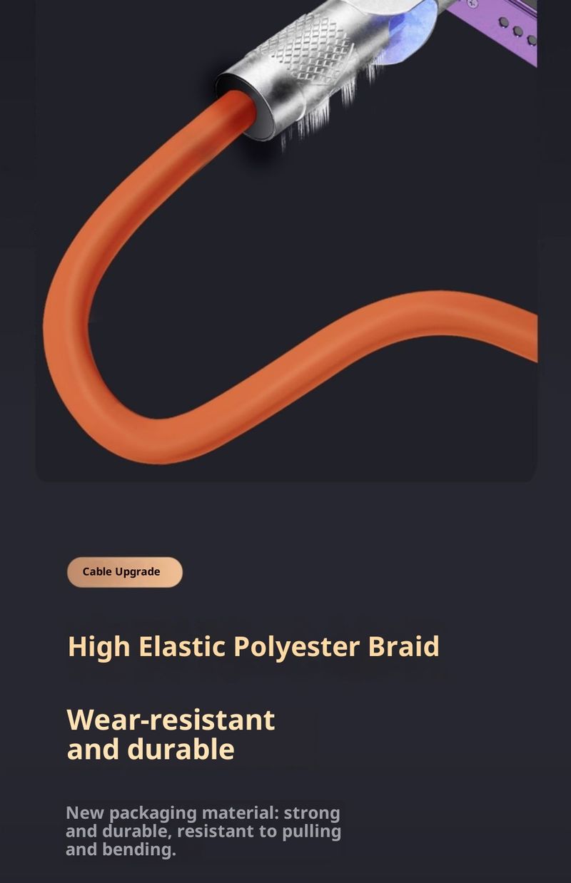 3-in-1-Datenschnellladekabel, kompatibel mit Vivo, Android, OPPO und Huawei, verdicktes Ladekabel, drehbar_voghion.com