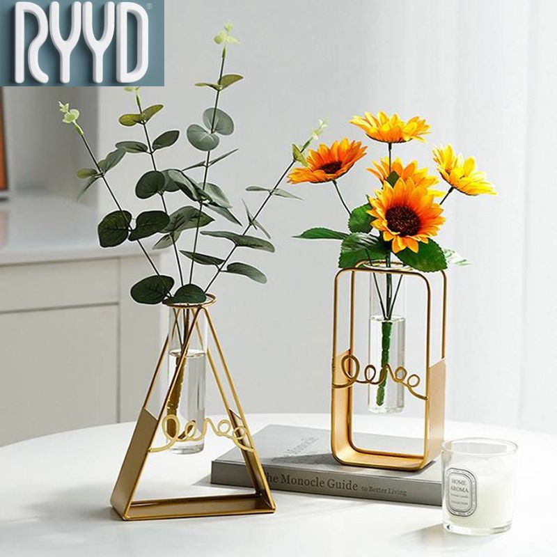 Industrial Chic Iron Rectangular Vase - Wine Cabinet Simulation For Modern Home Decor
_voghion.com