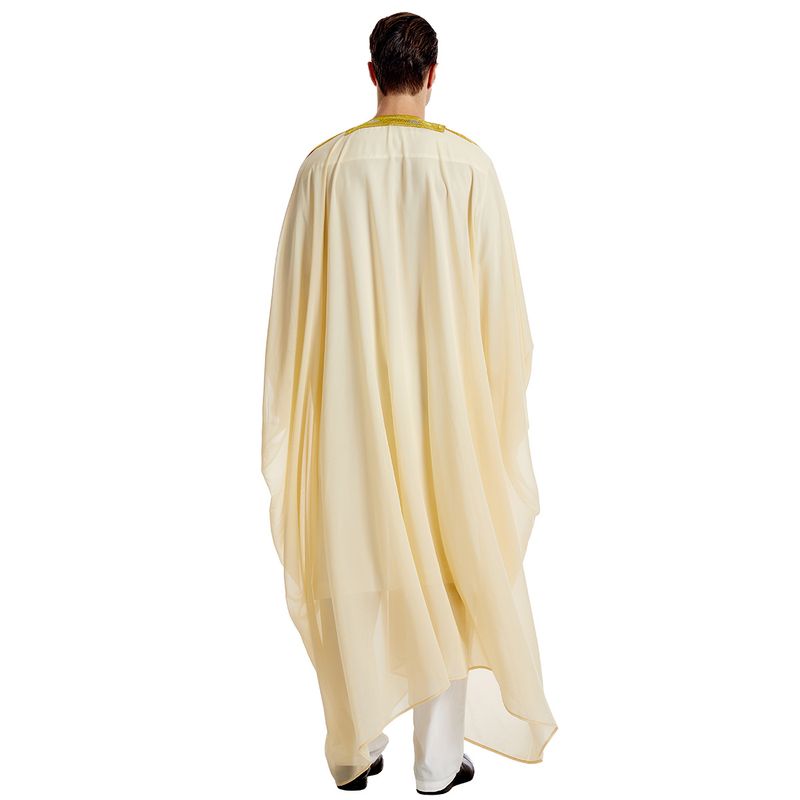 Férfi ruházat Férfi köntös Férfi hímzett hosszú ujjú medál Arany gyöngyös sifon felsőrész_voghion.com