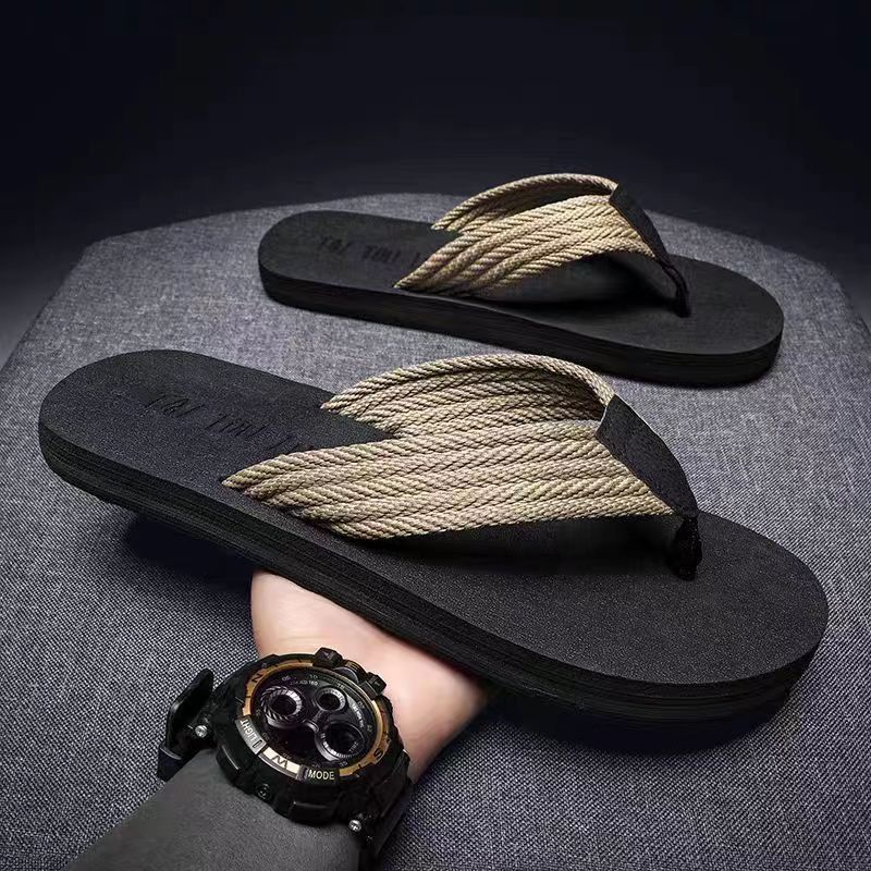 Ciabatte estive di qualità imbattibile, in stile britannico e coreano, da uomo, antiscivolo, per scarpe da spiaggia, sandali oversize alla moda._voghion.com