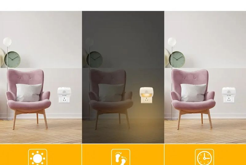 LED Motion Sensor Light EU US Plug Socket Lamps Children Lights Wireless Wall Bedside Bedroom Night Lamp_voghion.com