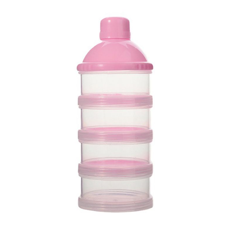 4 Grade Portátil Caixa de Leite em Pó Recipiente Toddle Bebê Lanches Caixa de Armazenamento de Alimentos Dispensador de Fórmula Garrafas de Leite em Pó_voghion.com