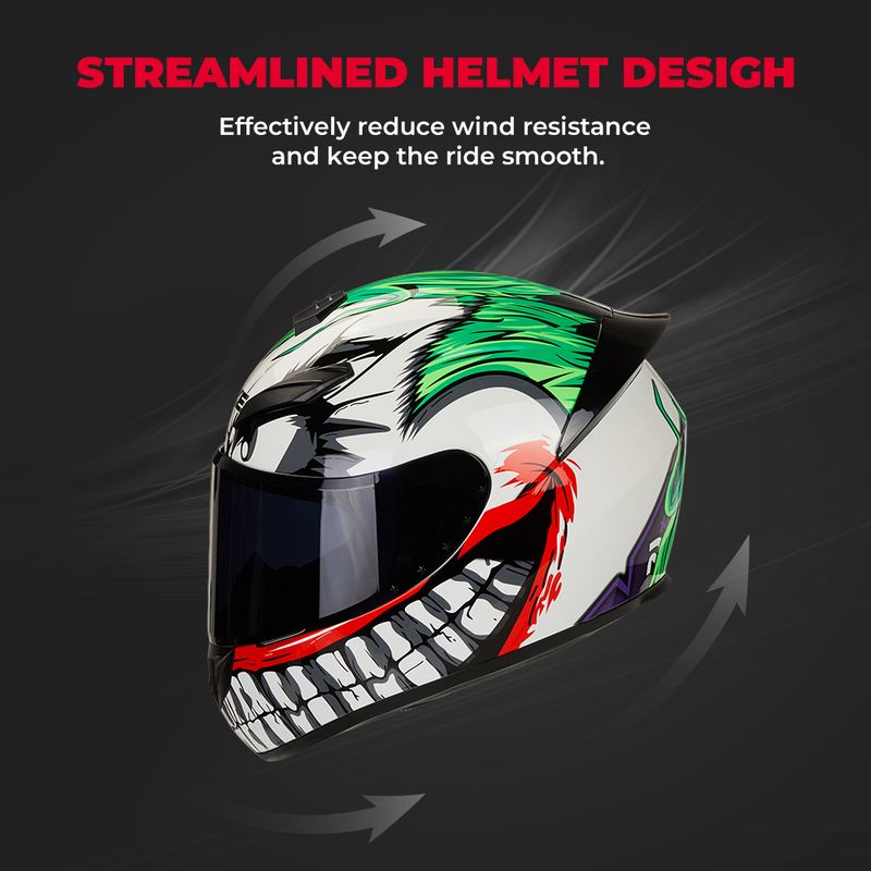 Motorradhelm Clown Full Face Racing Motocross Helm Flip Up Moto Erwachsene Motorrad Street Touring Reiten Casco Capacete_voghion.com