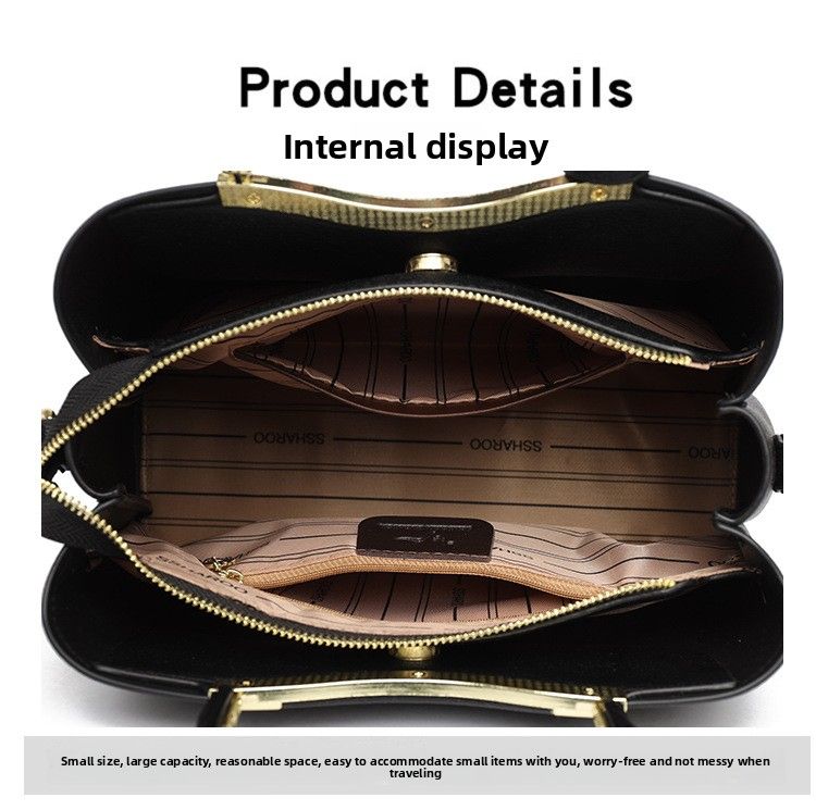 Borsa a mano da donna, elegante, a tracolla, per pendolari, per mamme di mezza età_voghion.com