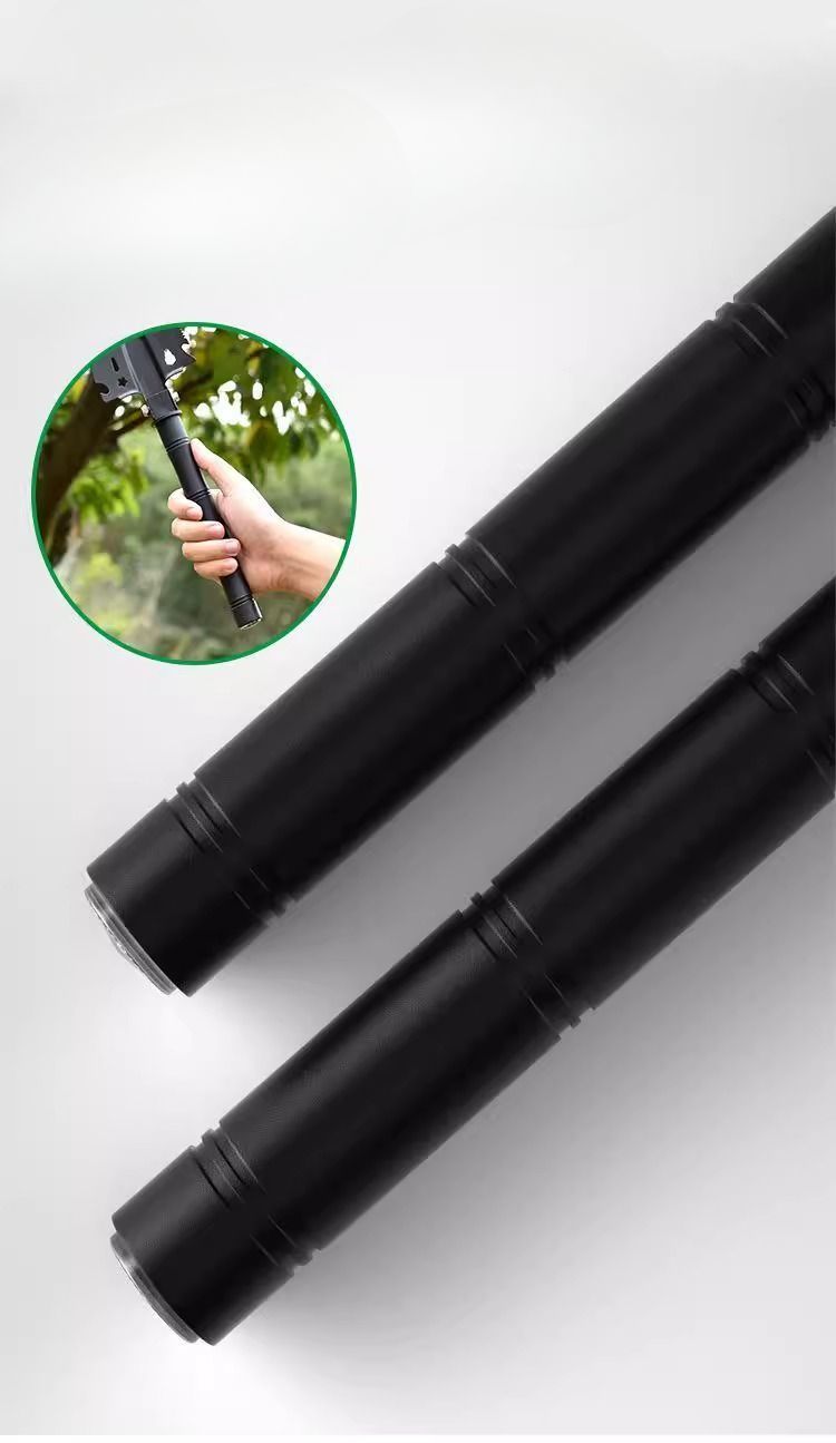 Outdoor Military Car-mounted Multi-functional Bamboo Camping Hiking Portable Iron Pickaxe_voghion.com