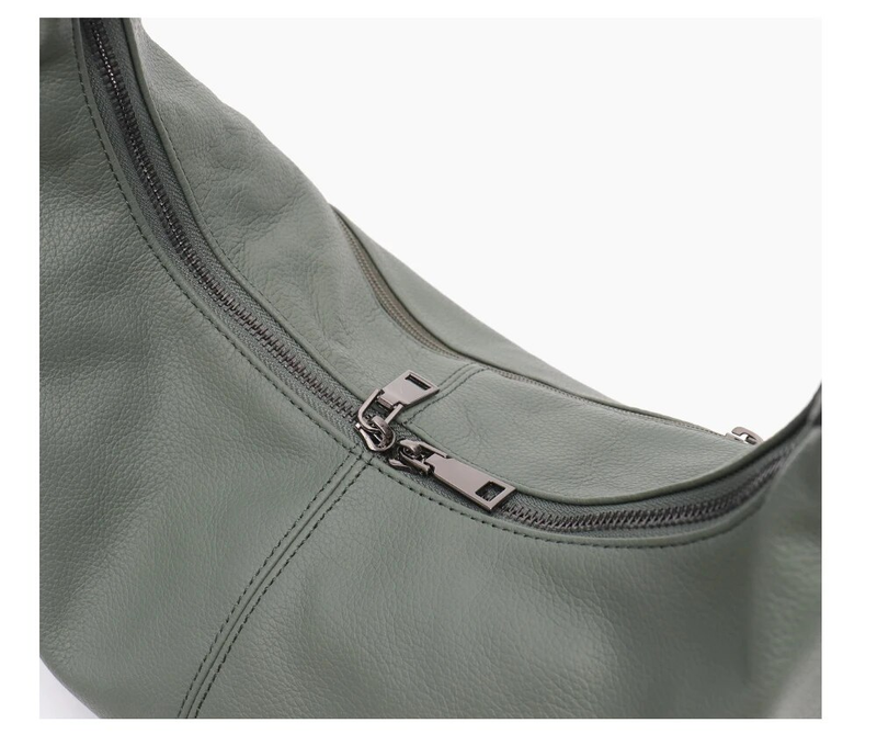 SC – sac à bandoulière en cuir de vache pour femmes, grand sac à bandoulière décontracté à Large sangle, sac à main quotidien 100% cuir véritable Hobo_voghion.com