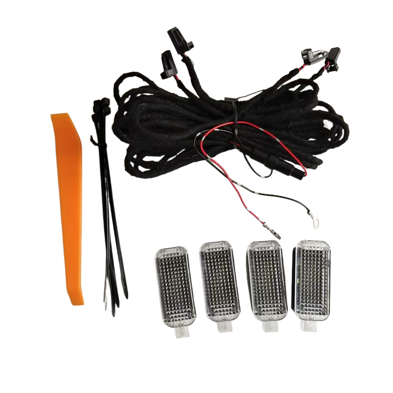 Car Interior Foot Space Lamp LED Footwell Light Cable For Passat B6 B7 Golf 5 6 SEAT Toledo Leon A3 A4 A5 A6 A8 Q3 Q5 Q7_voghion.com