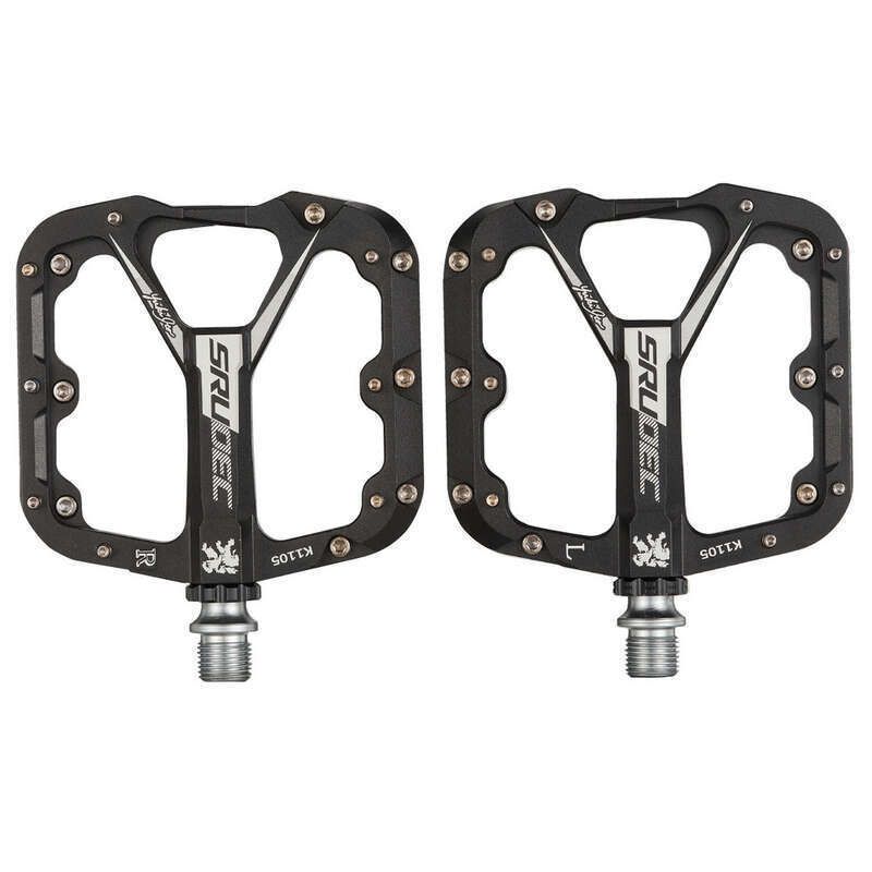 Accessoires de vélo KRSEC, alliage d'aluminium, antidérapants, pédales tout-terrain légères, VTT, trois pédales Peilin_voghion.com