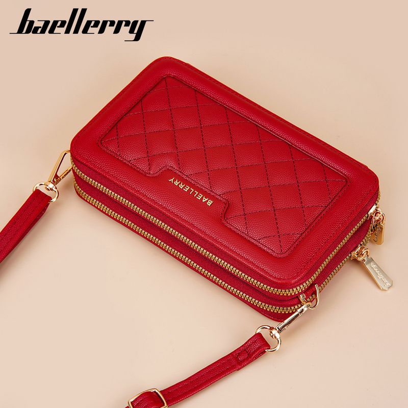 Nuovo portafoglio da donna alla moda, grande capacità, trapuntato, tracolla di alta qualità, borsa per telefono con cerniera_voghion.com